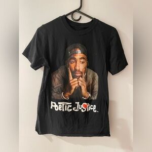 Black Poetic Justice Graphic Tee Tupac size men’s small
